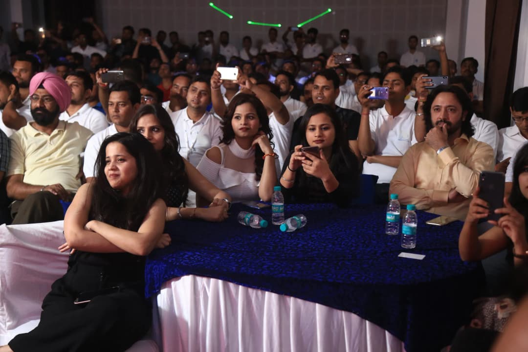 Audience engaged in a corporate entertainment or award function